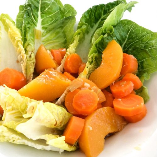 Adventsvorspeise Pfirsich-Möhren-Salat - Mrsemilyshore