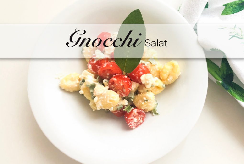 Gnocchi Salat mit Feta und Salbei